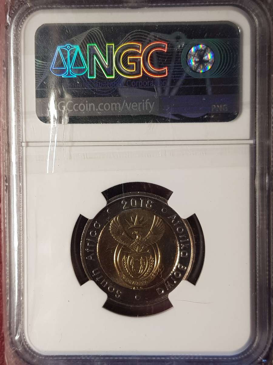 MS 66 NGC Graded 2018 R5 Mandela Centenary Early Releases