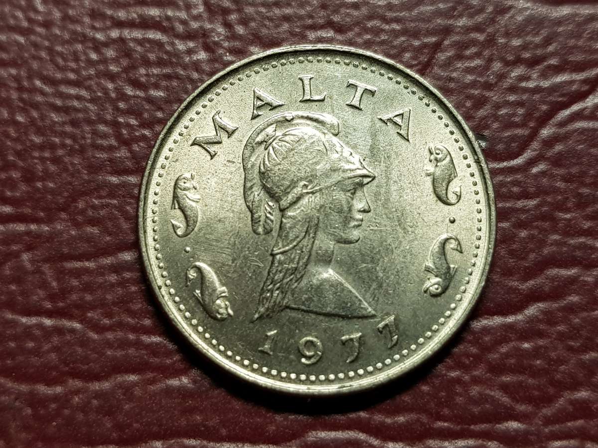 1977 Malta 2 Cents - Mint State