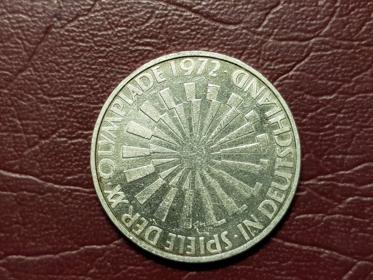 1972 Germany Silver 10 Deutsche Mark Olympic Games in Munich