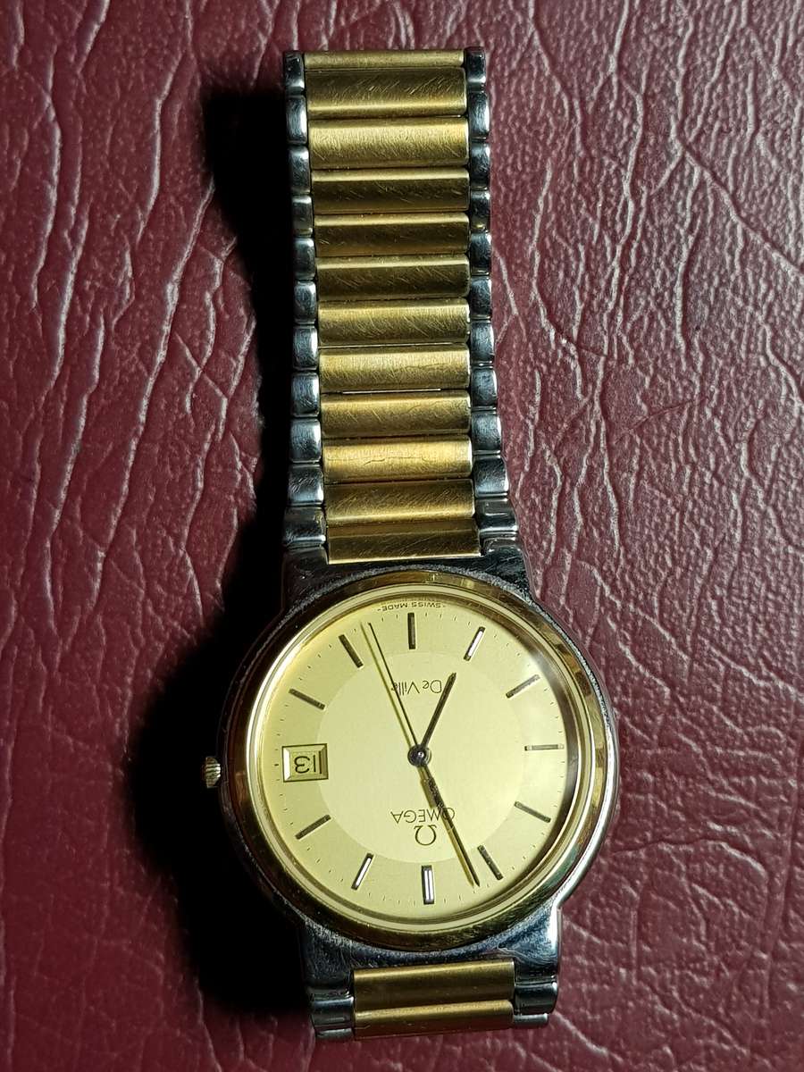 OMEGA DE VILLE QUARTZ WATCH WITH NEW BATTERY IN EXCELLENT CONDITION