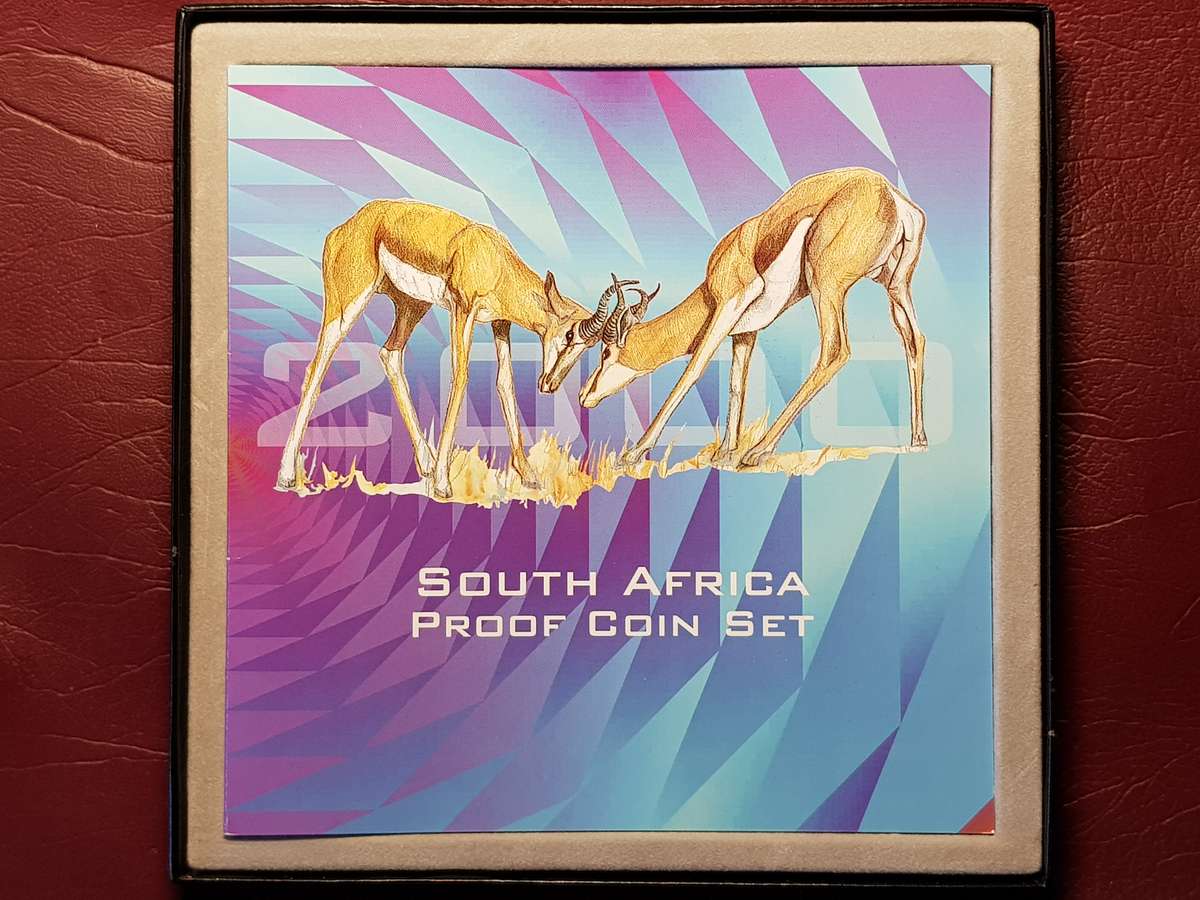 2000 RSA Proof Coin Set Old Coat Of Arms Capsuled In Original SAM Box