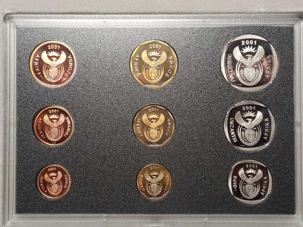 2001 RSA Proof Coin Set Capsuled In Original SAM Box
