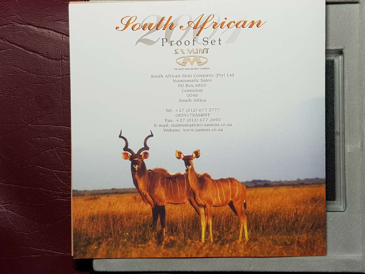 2001 RSA Proof Coin Set Capsuled In Original SAM Box