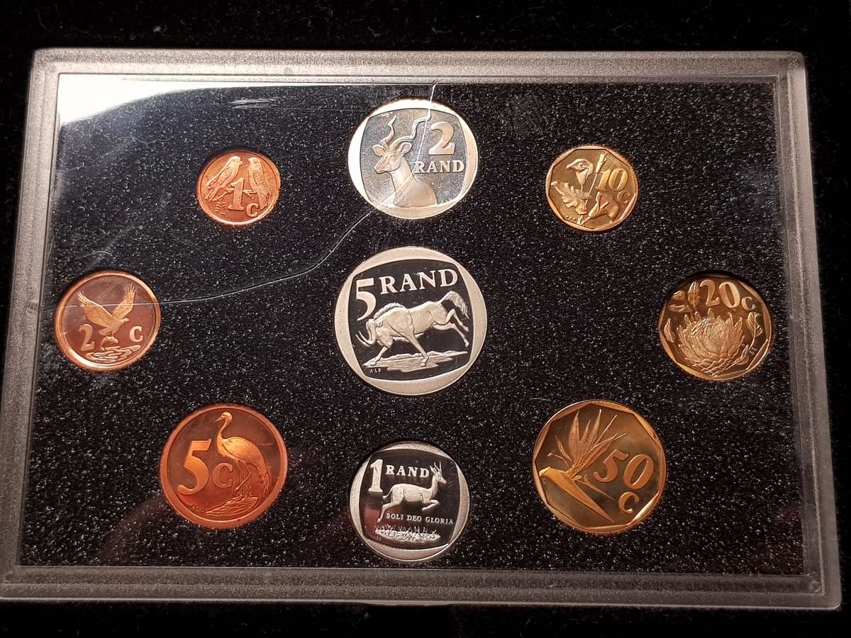 1995 RSA Proof Coin Set Capsuled In Original SAM Box