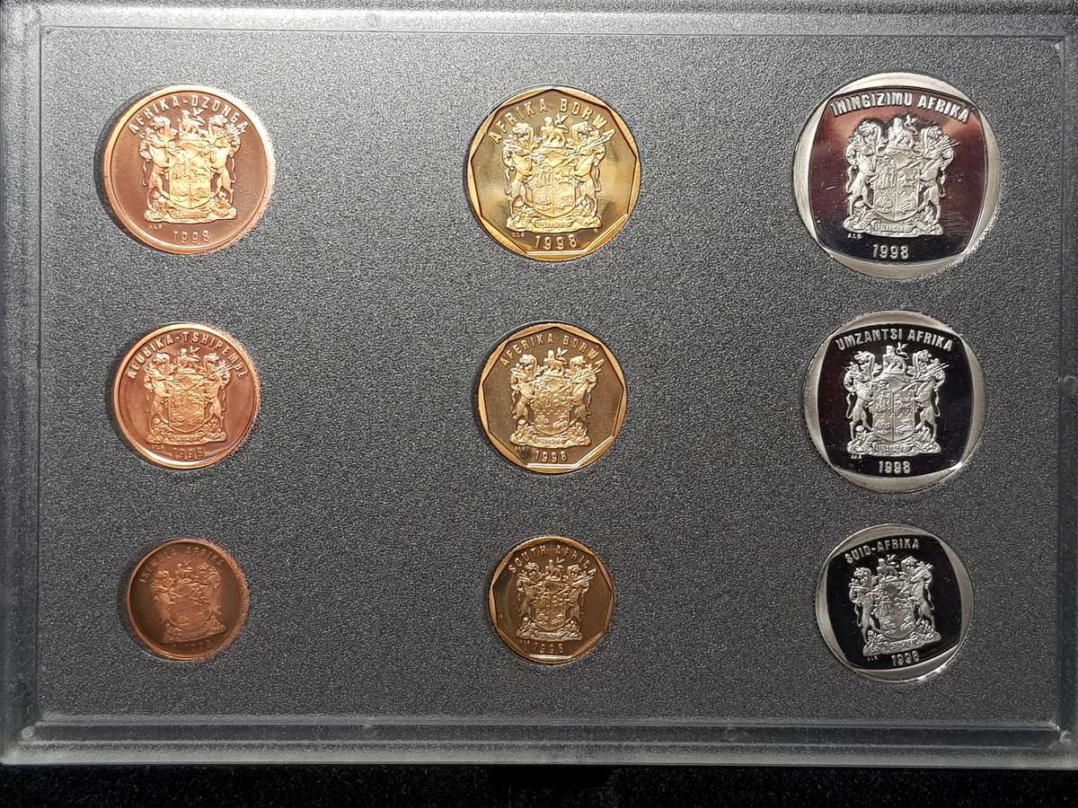 1998 RSA Proof Coin Set Capsuled In Original SAM Box