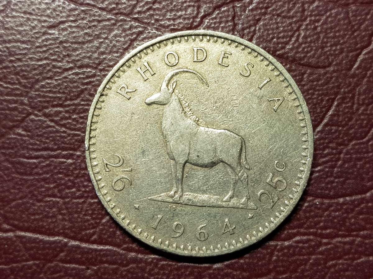 1964 Rhodesia 25 Cent