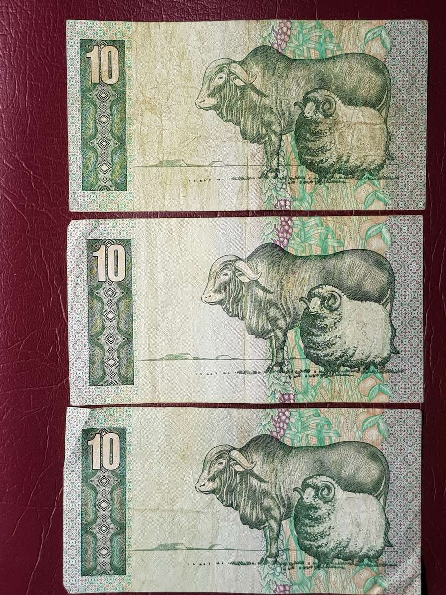 3 x RSA R10 Notes - C.L. Stals - [Bid per note to take all]