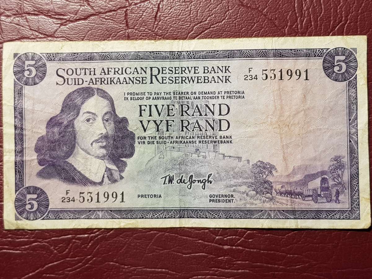 SARB R5 NOTE - T.W. De Jongh