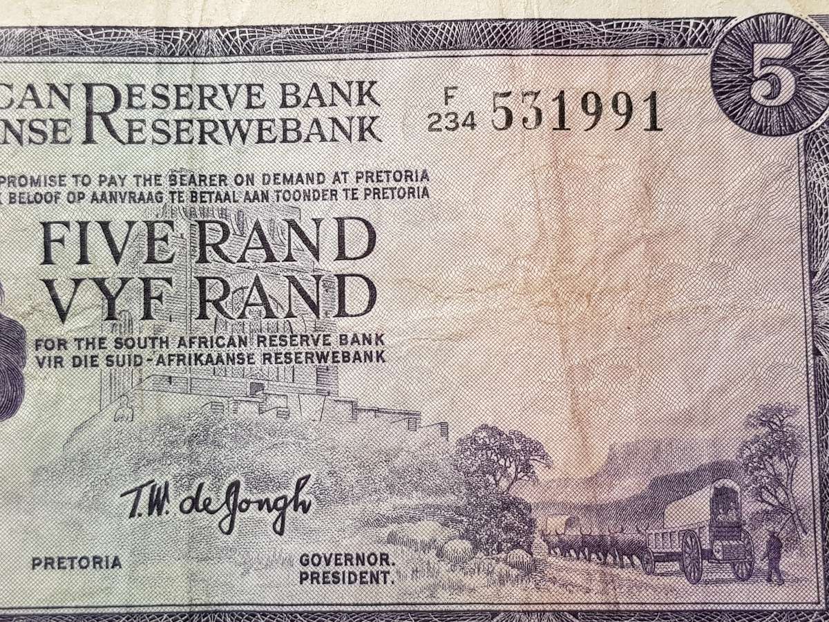 SARB R5 NOTE - T.W. De Jongh