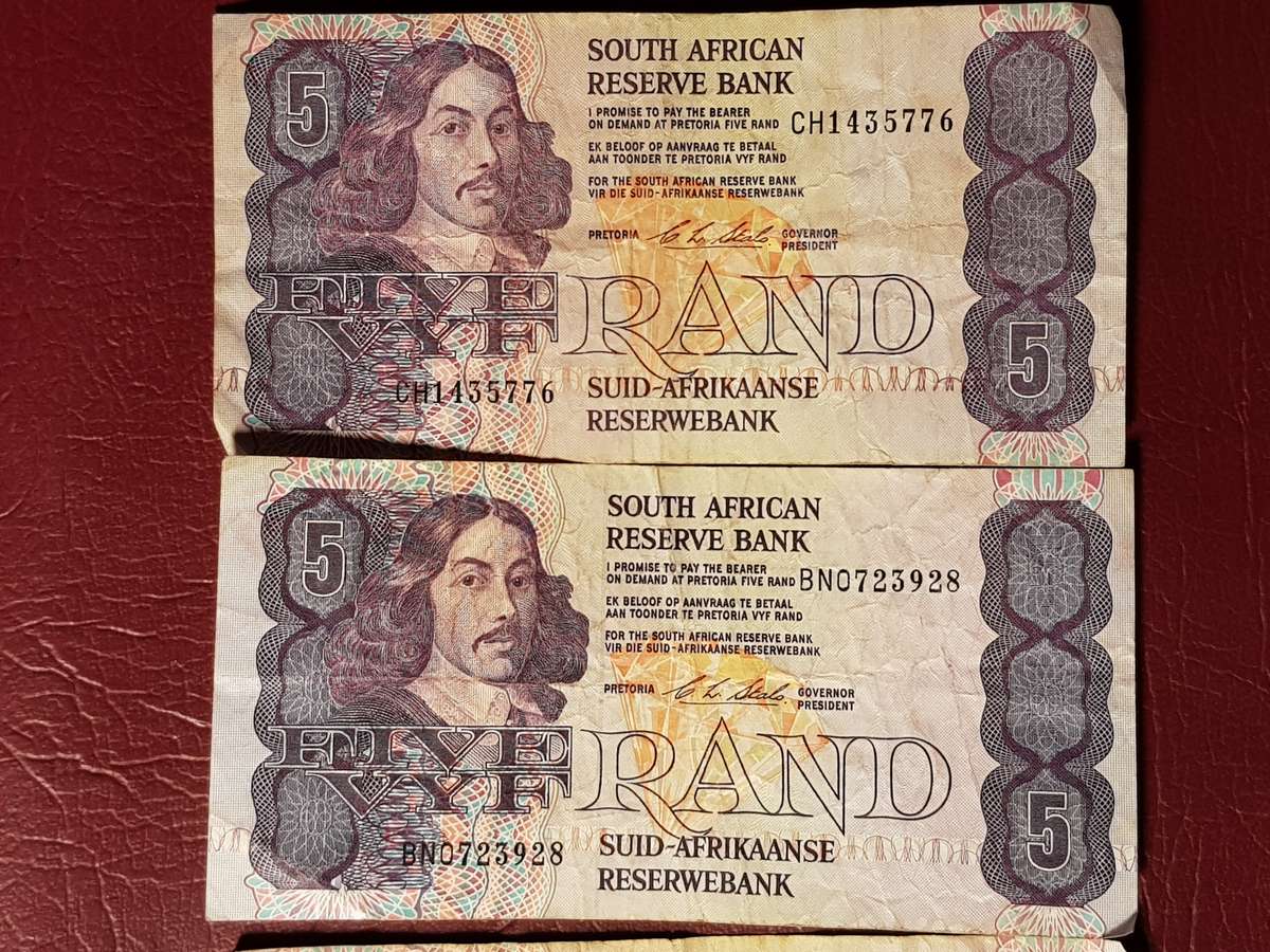 4 x SARB R5 Notes - C.L. Stals - [Bid per note to take all]