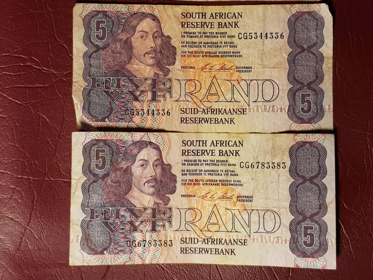 4 x SARB R5 Notes - C.L. Stals - [Bid per note to take all]