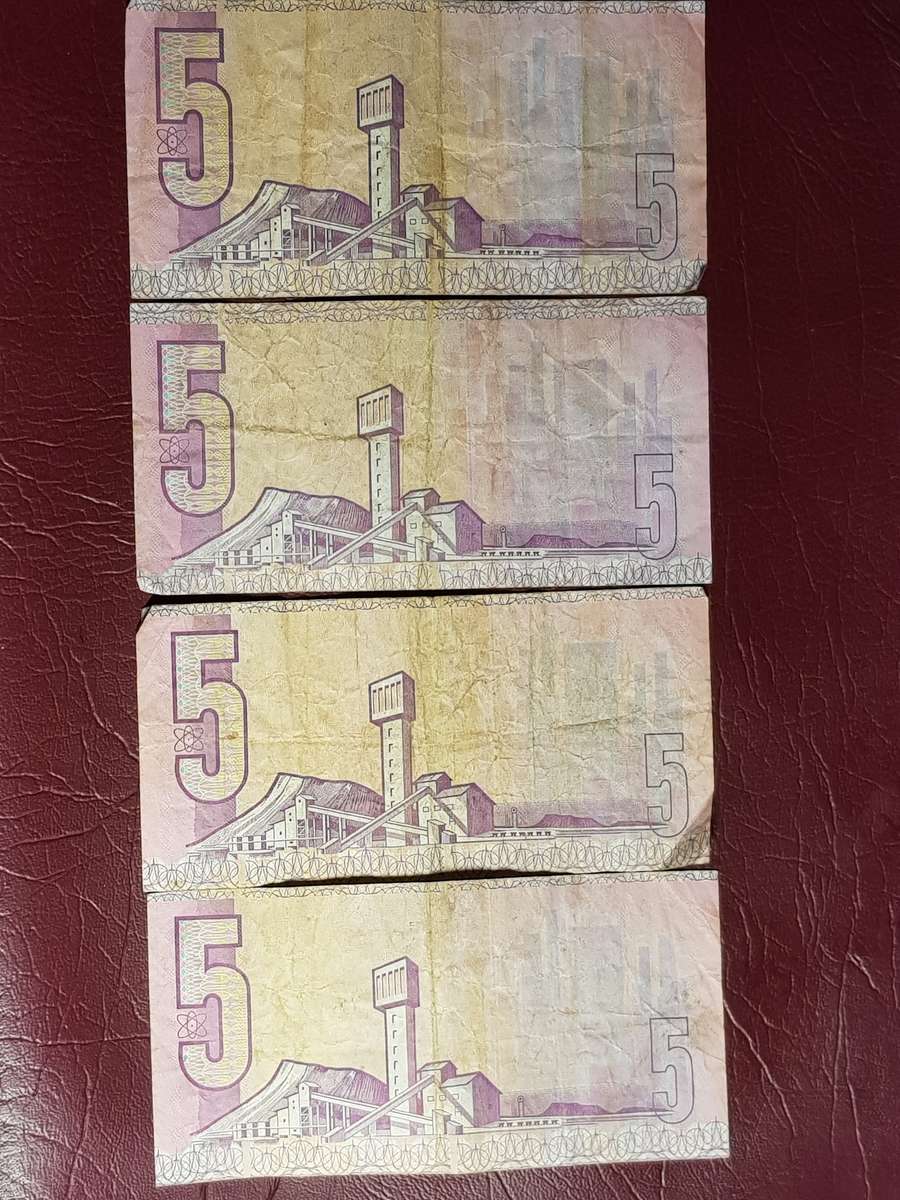 4 x SARB R5 Notes - C.L. Stals - [Bid per note to take all]