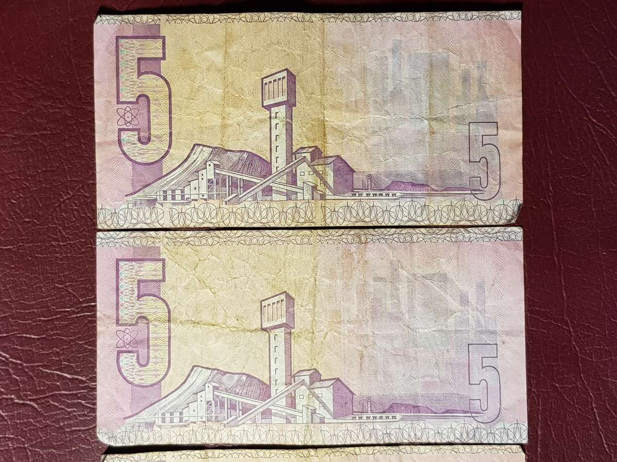 4 x SARB R5 Notes - C.L. Stals - [Bid per note to take all]