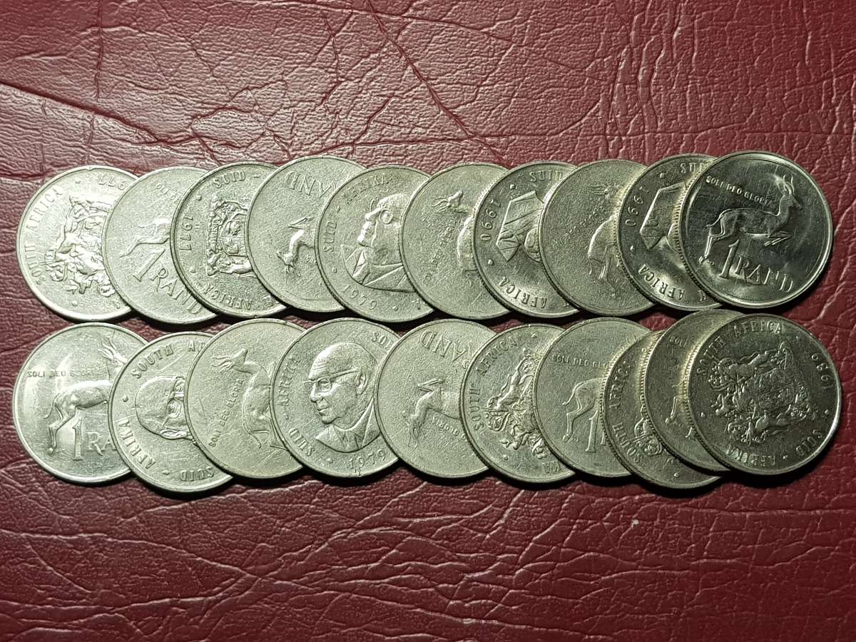A Lot Of 20 x RSA Nickel R1 Coins - [Bid per coin to take all]