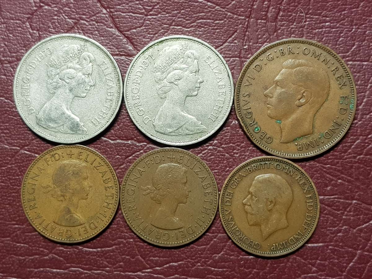 6 x British Coins