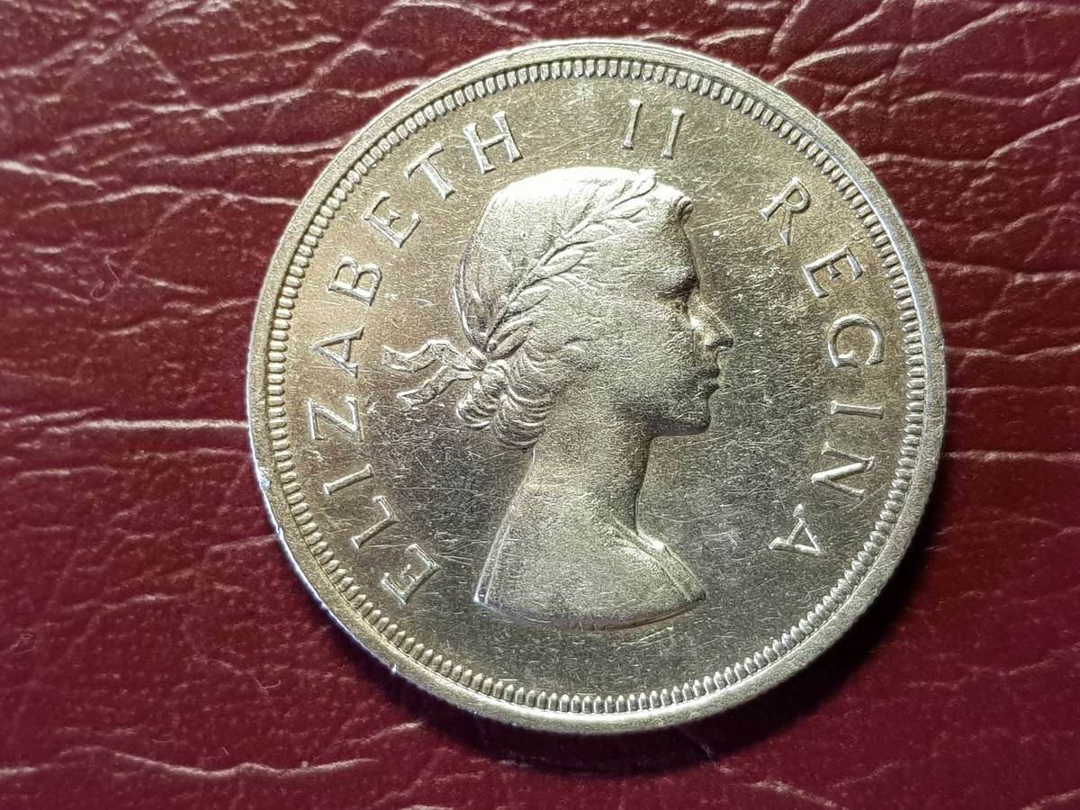 1956 SA Union Silver 5 Shillings