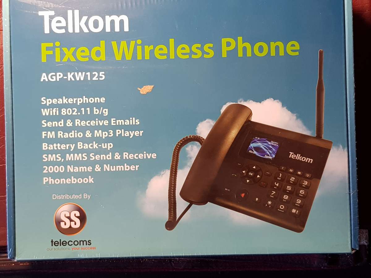 TELKOM FIXED WIRELESS PHONE AGP-KW125 SEALED NEW.*