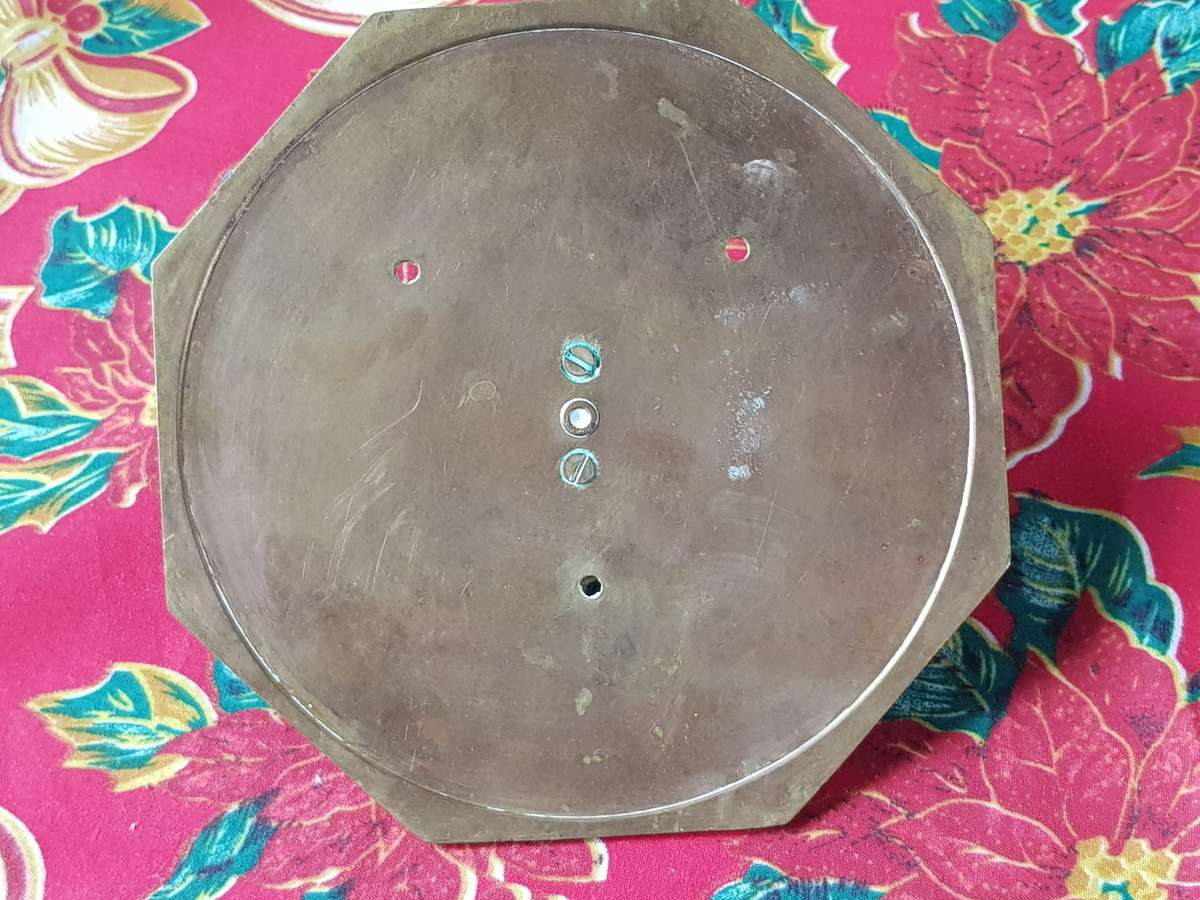 Vintage Copper Roman Sundial Clock Plate In Very Good Condition [Diameter 154 mm]