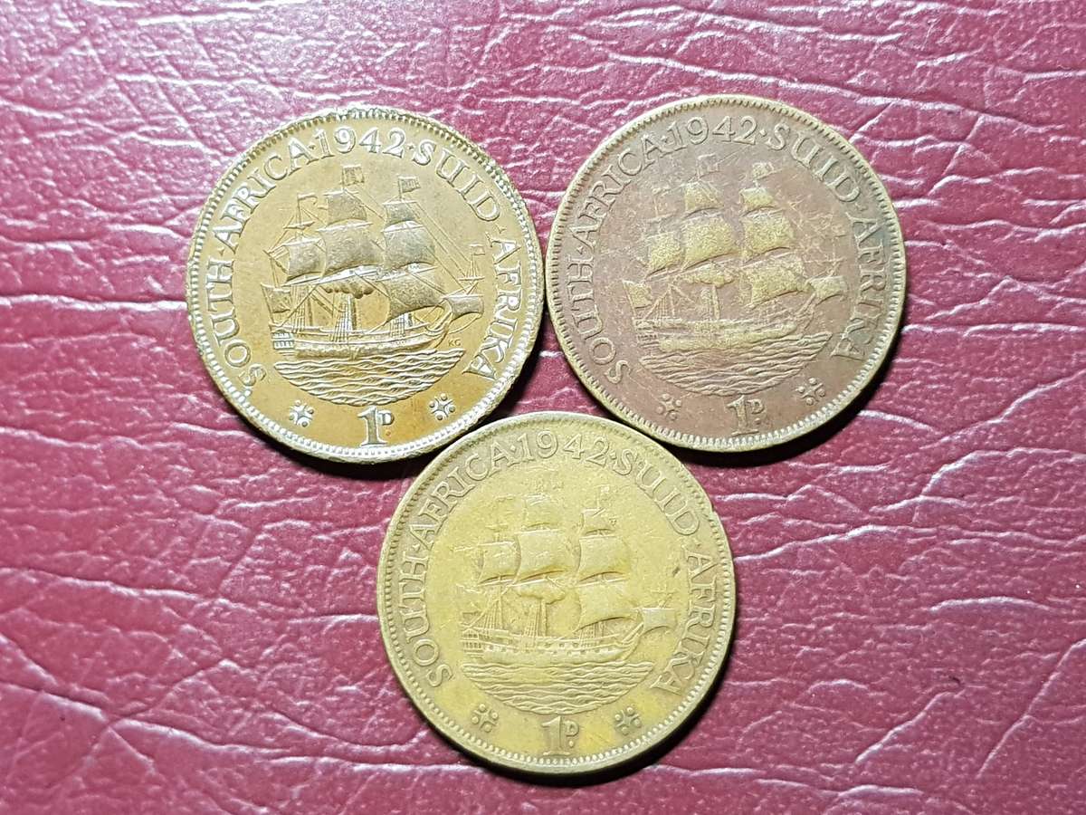 A Lot Of 3 x 1942 SA Union Pennies - [Bid per coin to take all]