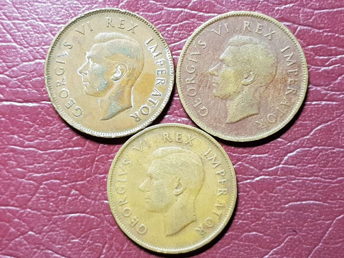 A Lot Of 3 x 1942 SA Union Pennies - [Bid per coin to take all]