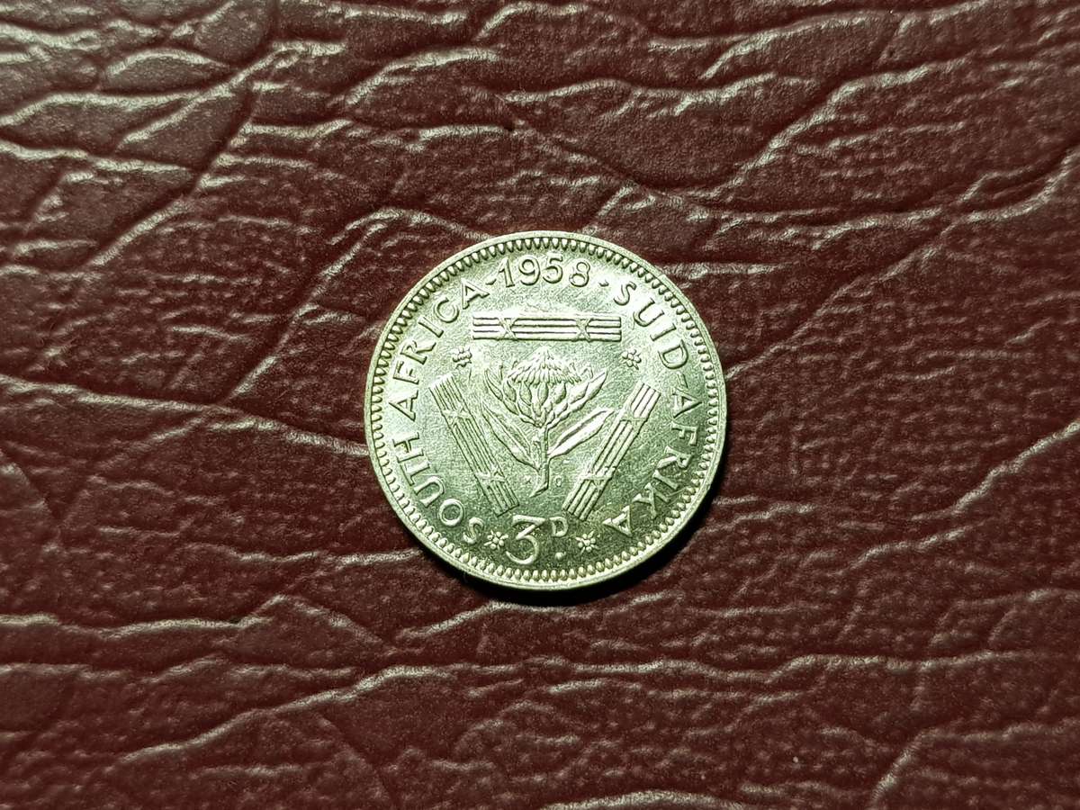 1958 SA Union Silver 3 Pence