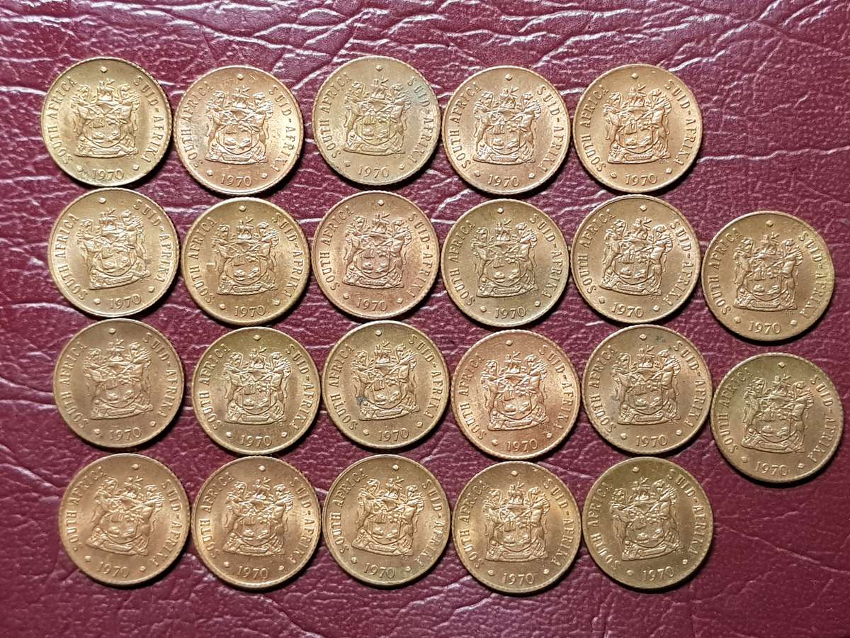 A Lot Of 22 RSA Half Cents - [Bid per coin to take all]