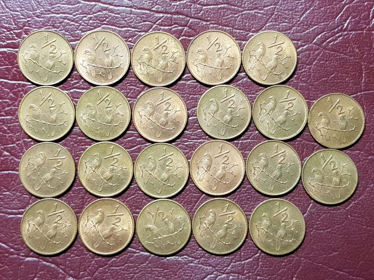 A Lot Of 22 RSA Half Cents - [Bid per coin to take all]