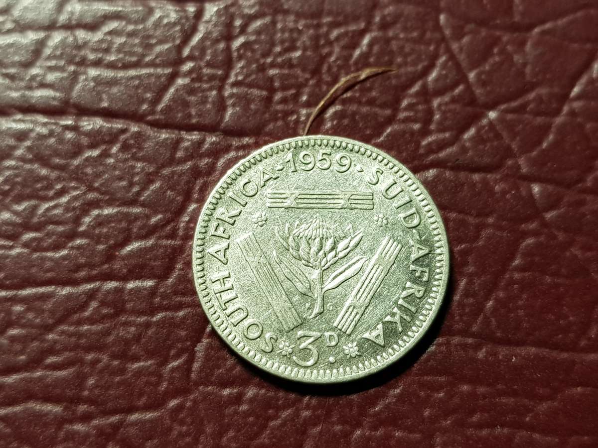 1959 SA Union Silver 3 Pence