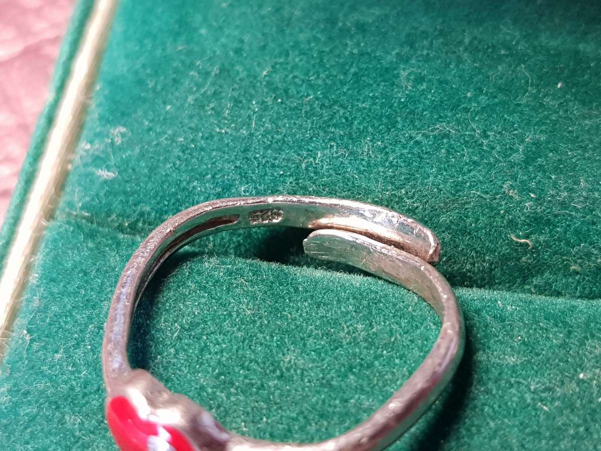 Lovely Genuine Solid Adjustable Sterling Silver Ring - [1,62 g]