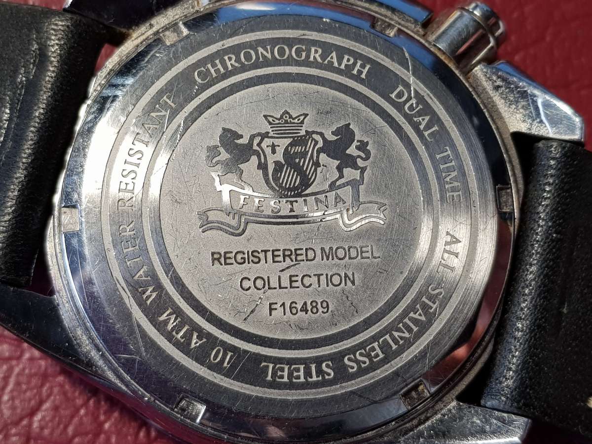 Festina Chronograph Watch With New Battery In Very Good Working Condition*