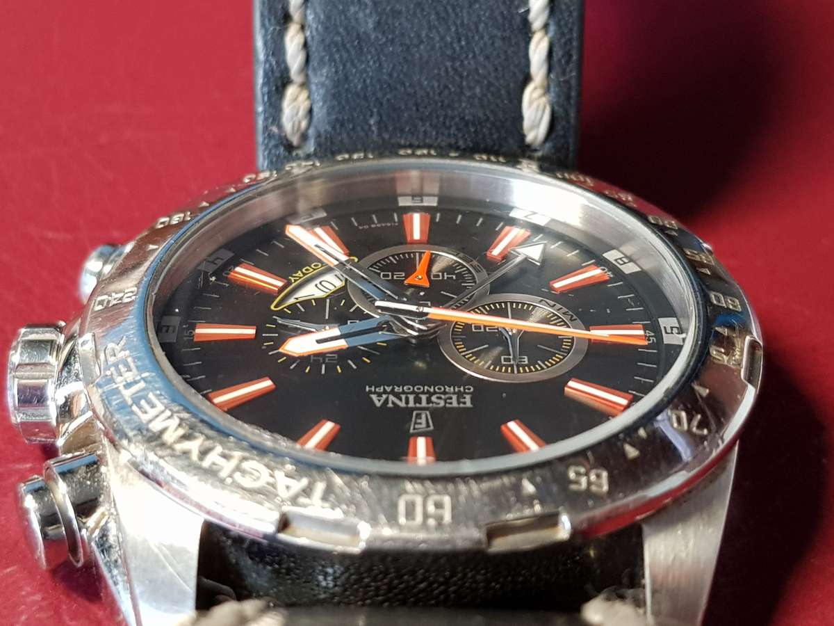 Festina Chronograph Watch With New Battery In Very Good Working Condition*