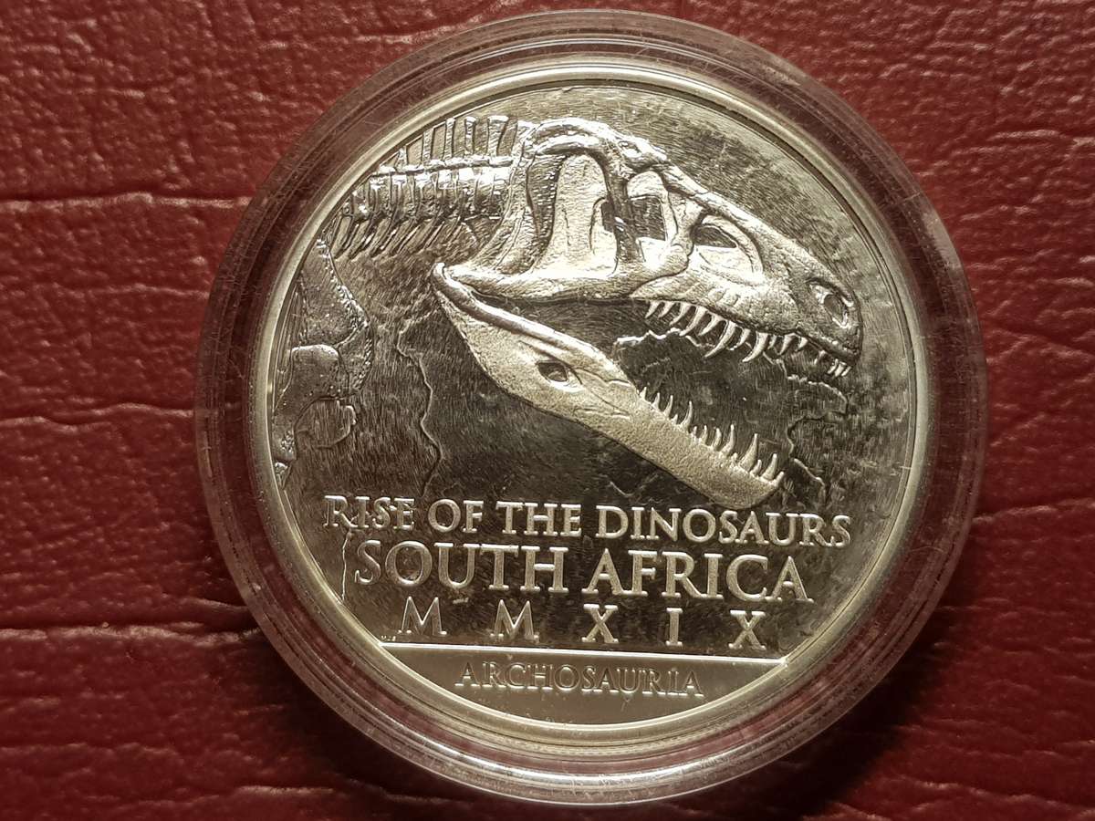 2019 RSA 1 Oz Silver 25 Rand Euparkeria Proof Capsuled