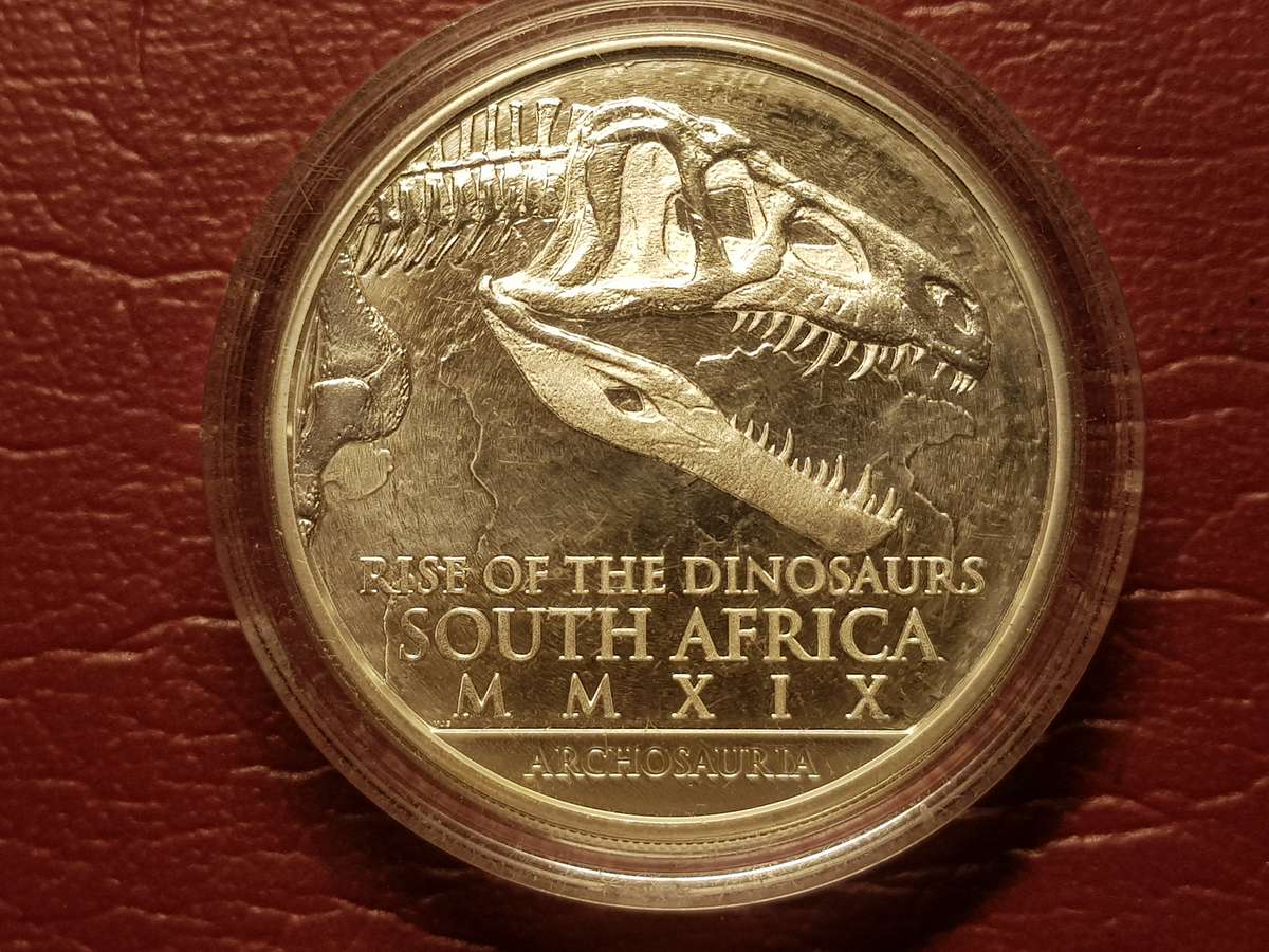 2019 RSA 1 Oz Silver 25 Rand Euparkeria Proof Capsuled