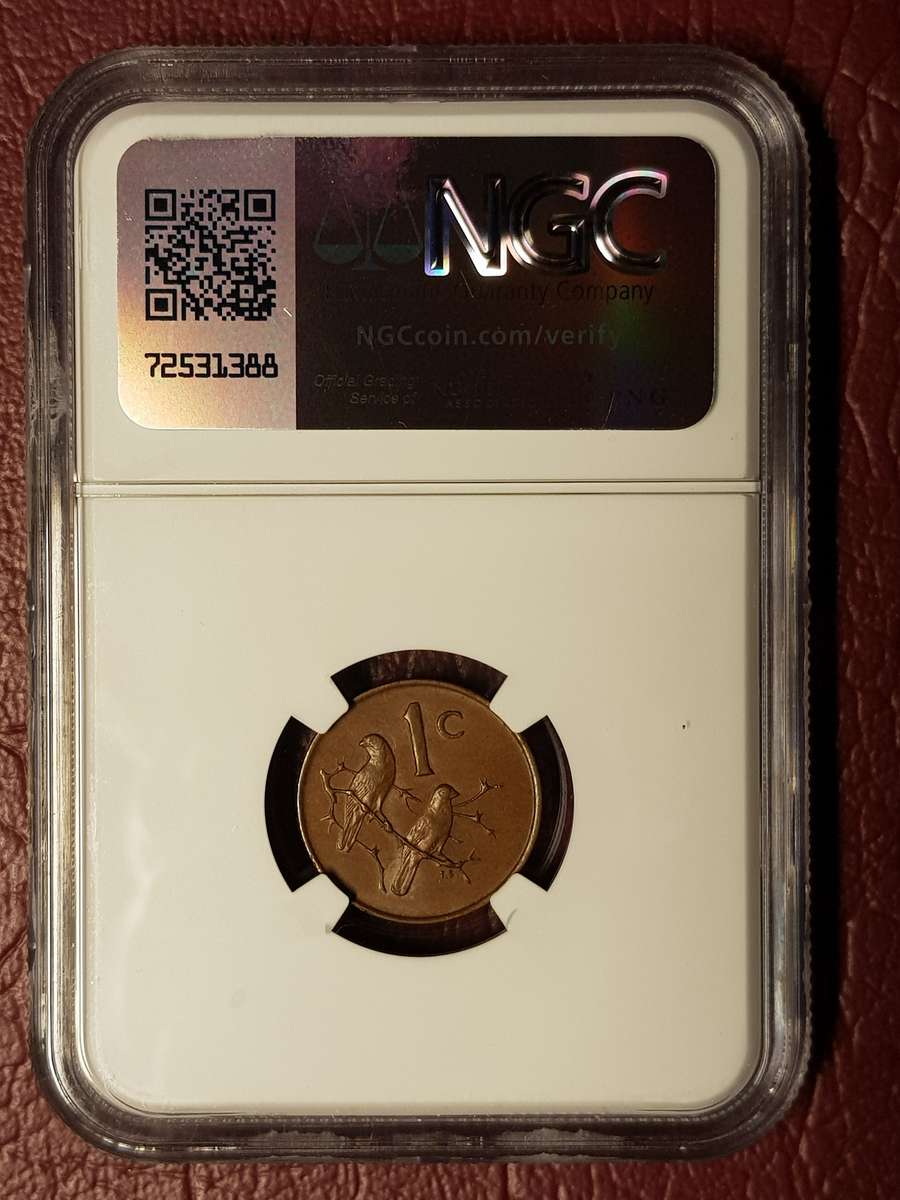 1965 RSA Cent English - NGC GRADED MS 62 BN