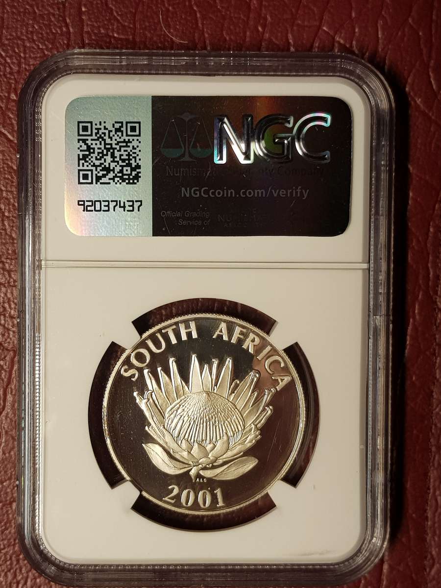 2001 RSA Silver R1 Tourism - NGC Graded PF 65 Ultra Cameo