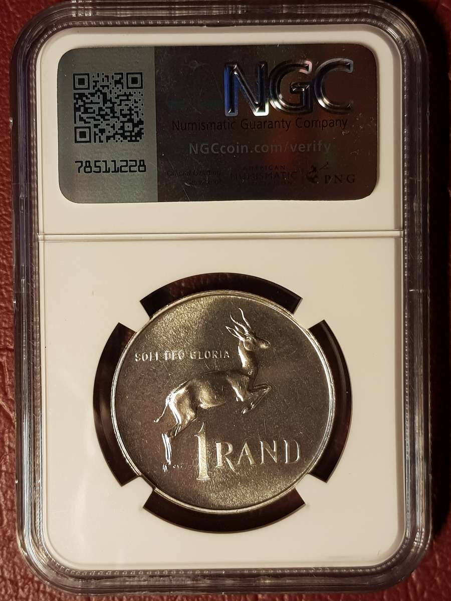 1965 RSA Silver R1 English - NGC Graded MS 63