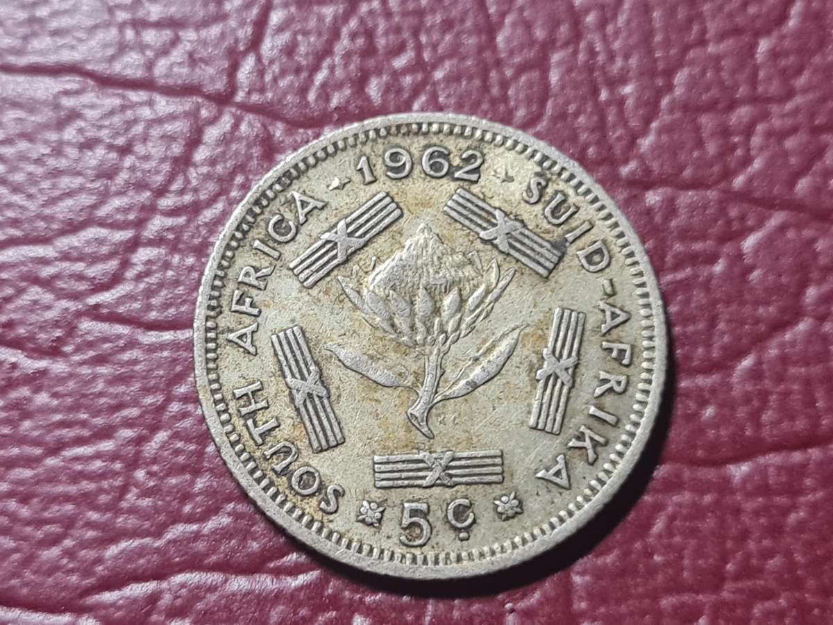 1962 RSA Silver 5 Cent