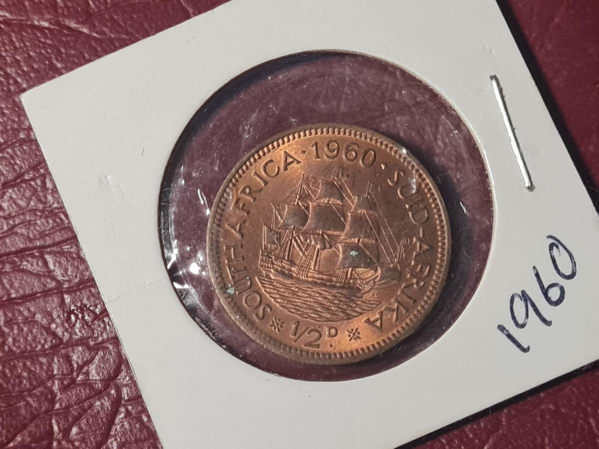 1960 SA Union Half Penny - Mint State