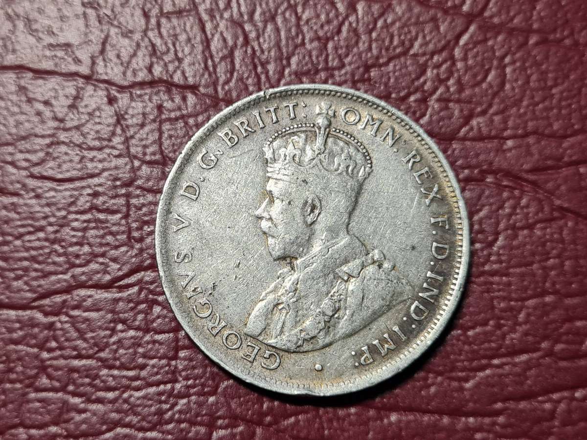 1913 British West Africa Sterling Silver 2 Shillings - George V