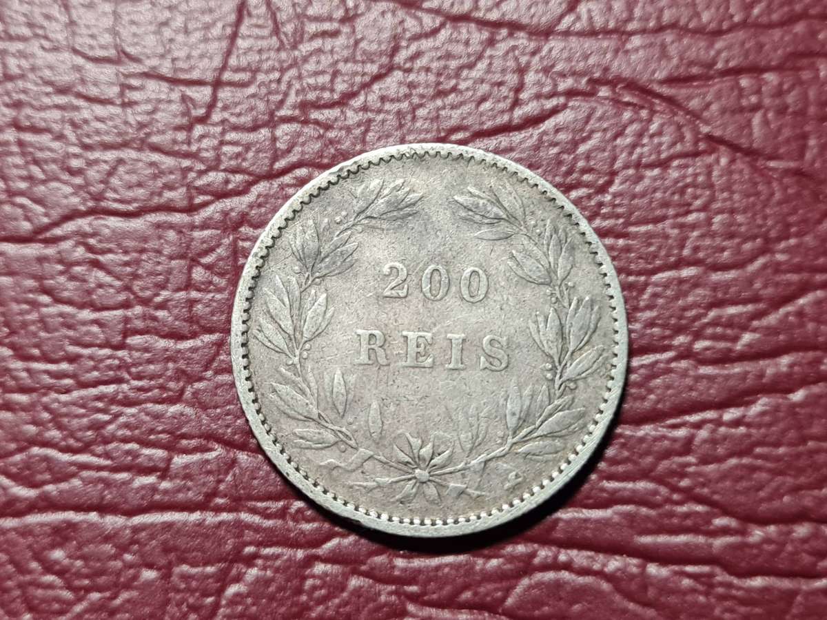 1887 Portugal Silver 200 Réis - Luís I