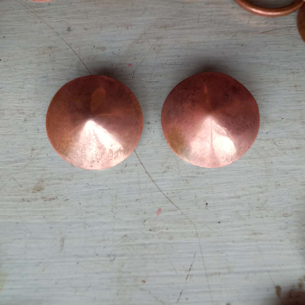 Vinatge Copper Jewelry set. Unable to read mark