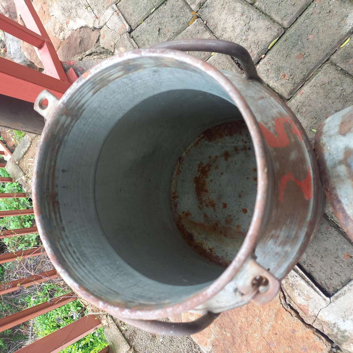 Vintage Steel Milk can about 25L