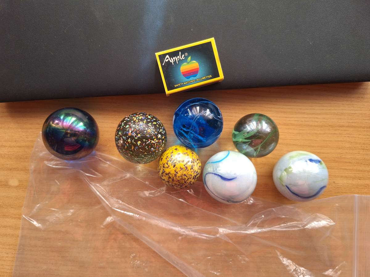 7 x Large marbles