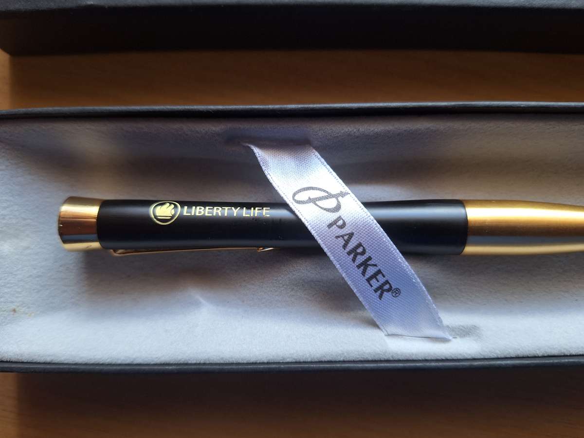 Parker Liberty life black pen with Staedler refill