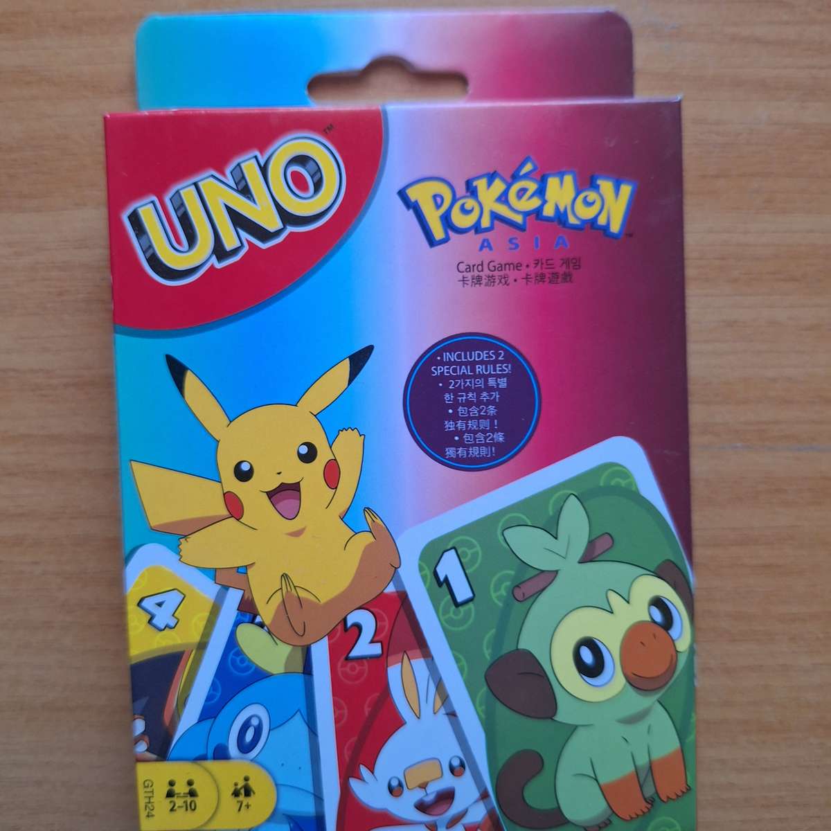 Set of Pokémon Uno playing cards