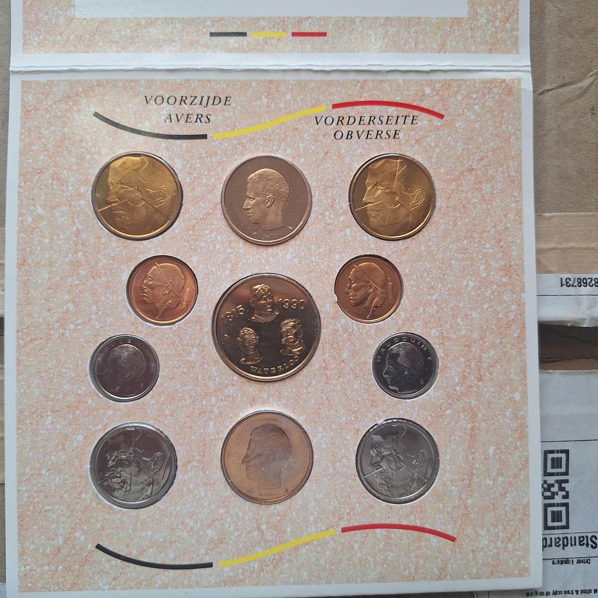 Balltle of waterloo belguim coin set