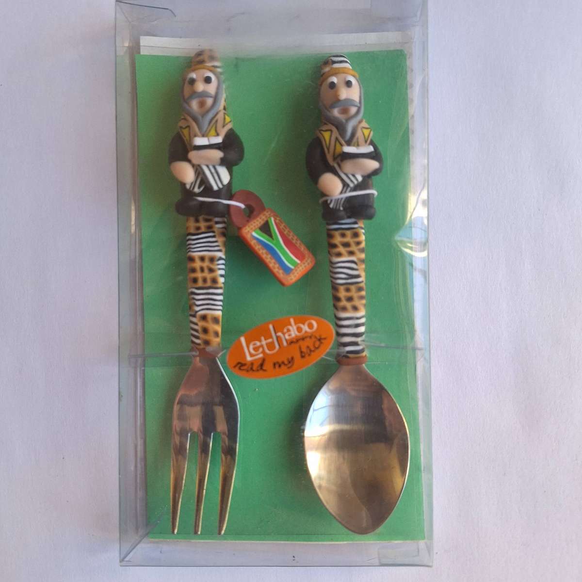 Lethabo happy handmade fork and spoon set