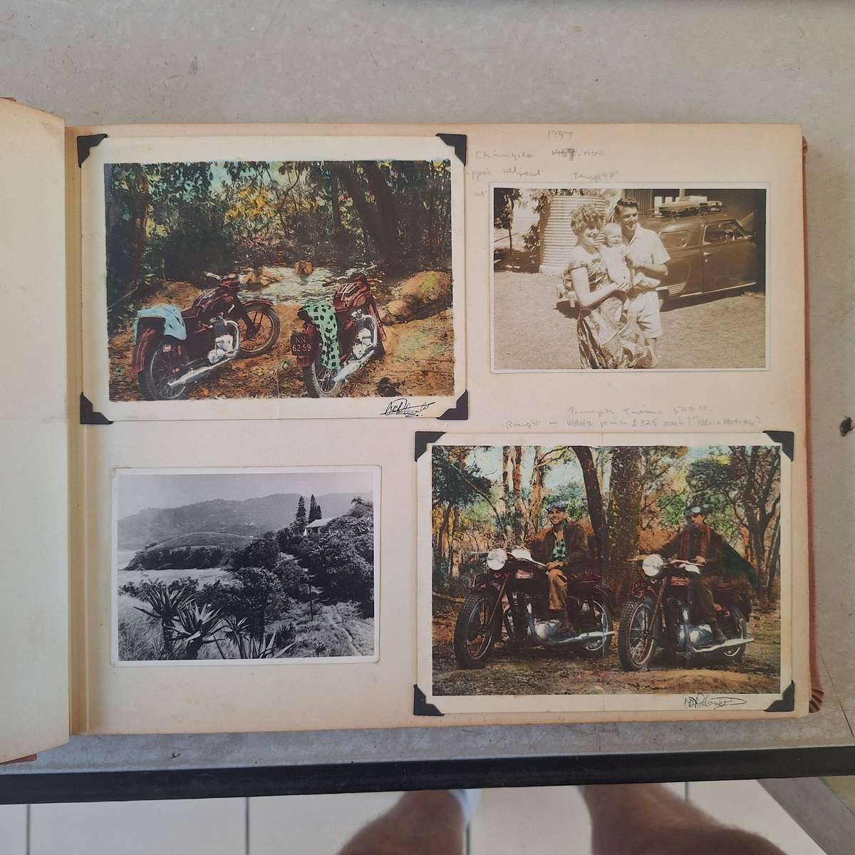 Vintage photo album with photos from early 1960's