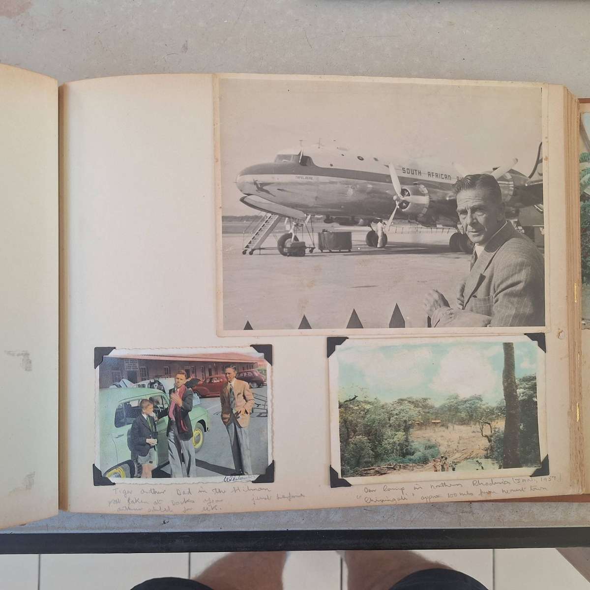 Vintage photo album with photos from early 1960's