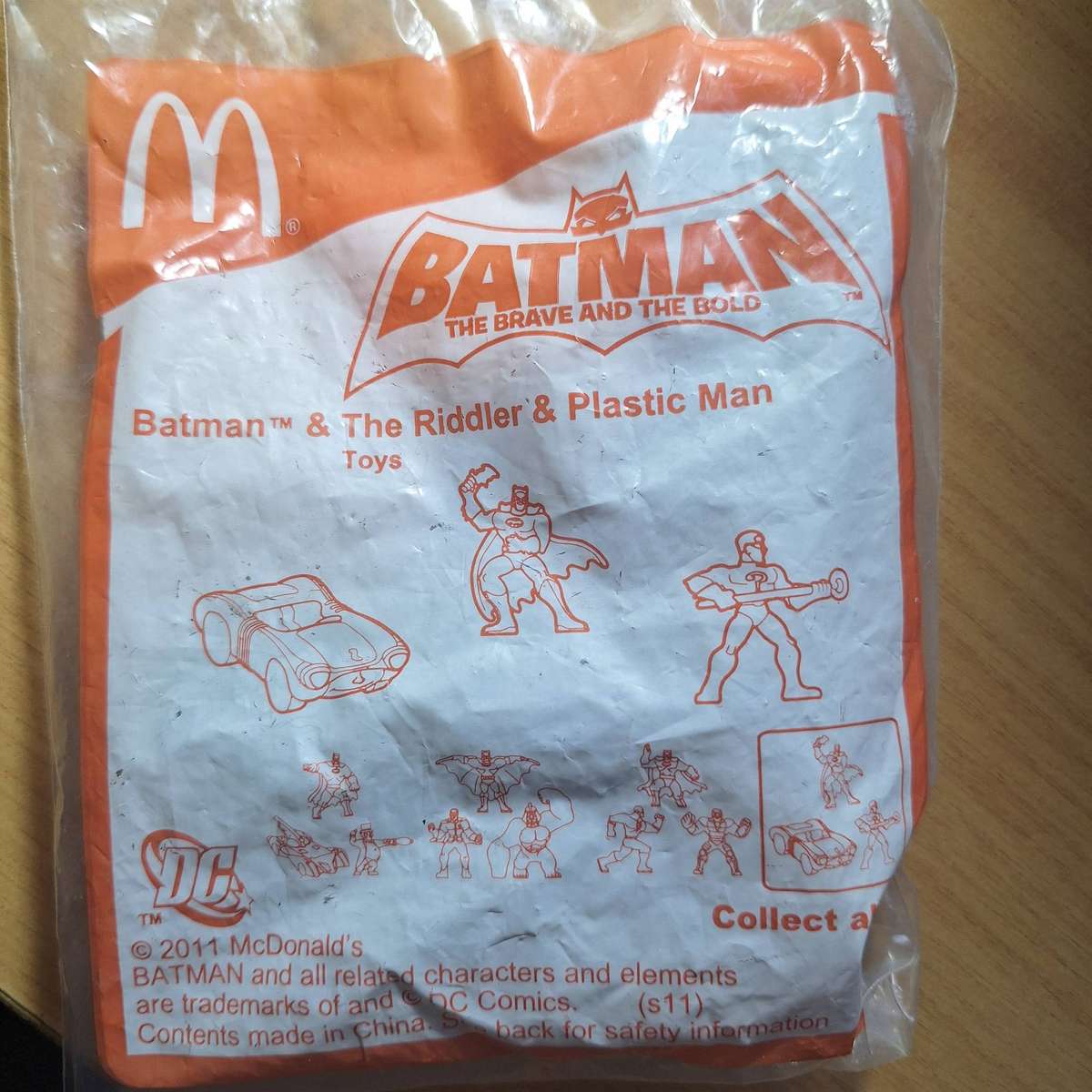 Batman and the Riddler Mcdonalds toy